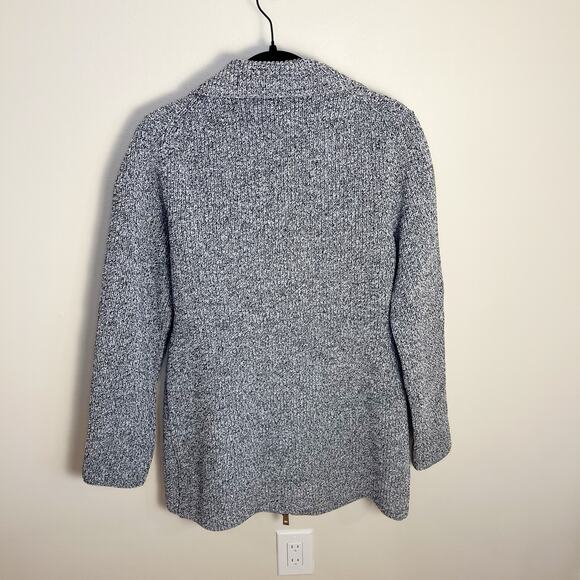 TIBI Tech Poly Sculpted Zip-Up Sweater Jacket Size Large - Picture 5 of 10